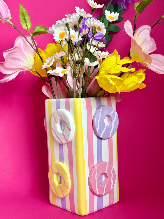 Iced Ring Ceramic Vase