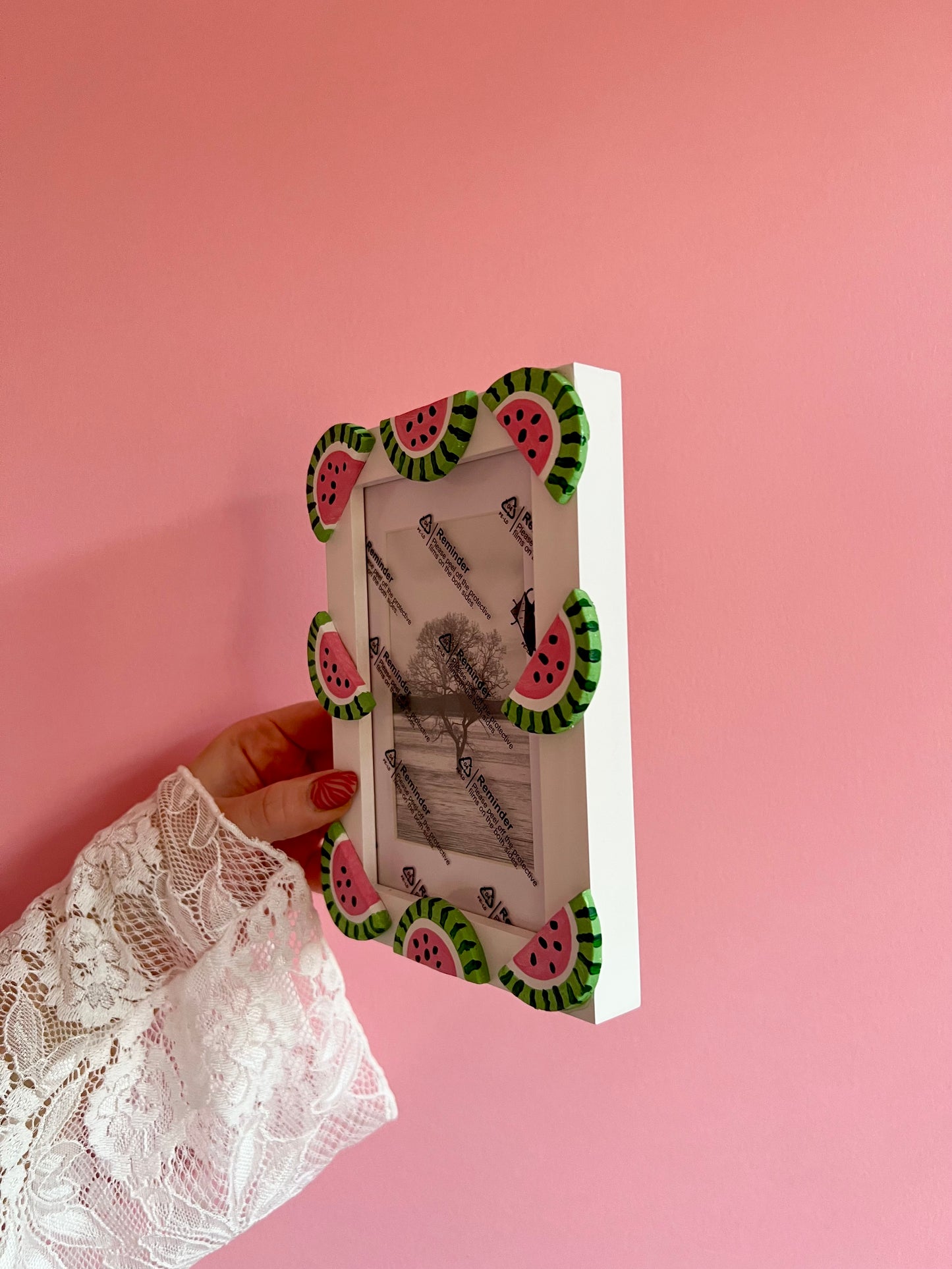 Watermelon Photo Frame Fruit Colourful Quirky Gift Home Decor Best Friend