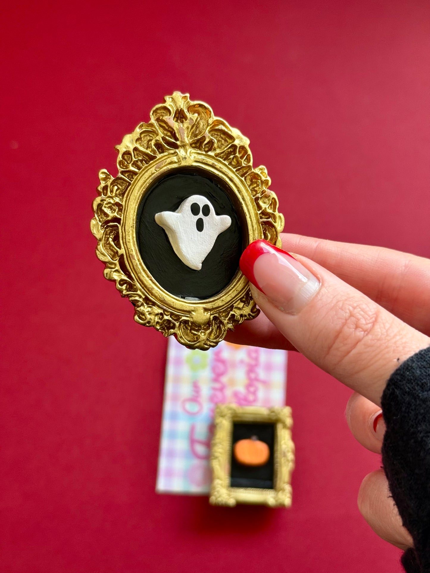Ghost Gallery Magnet Set Ghost and Pumpkin