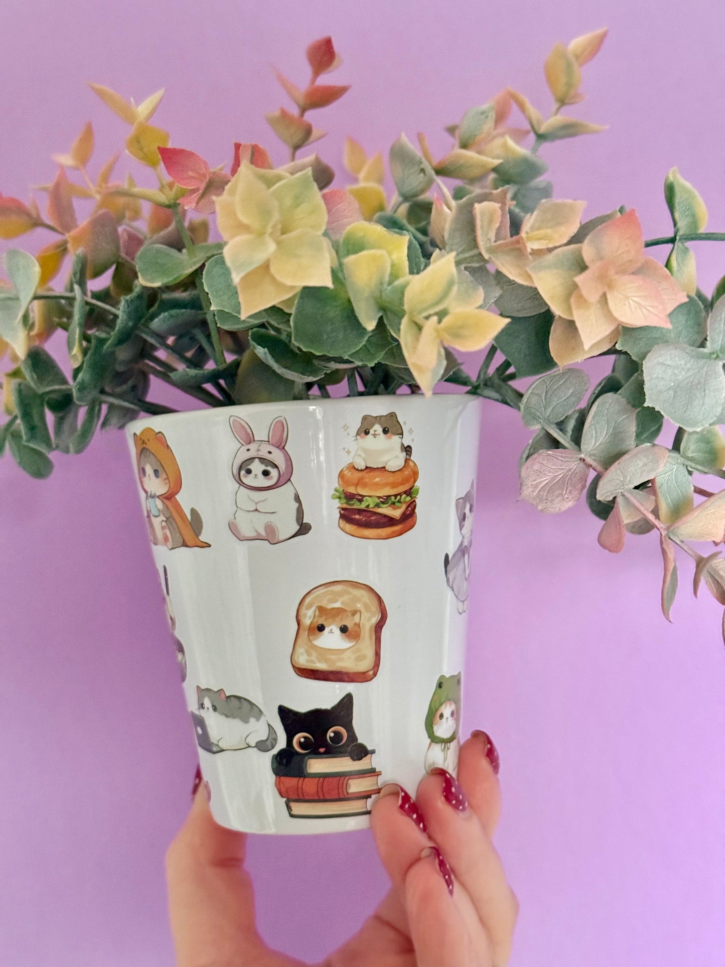 Silly Cats Plant Pot