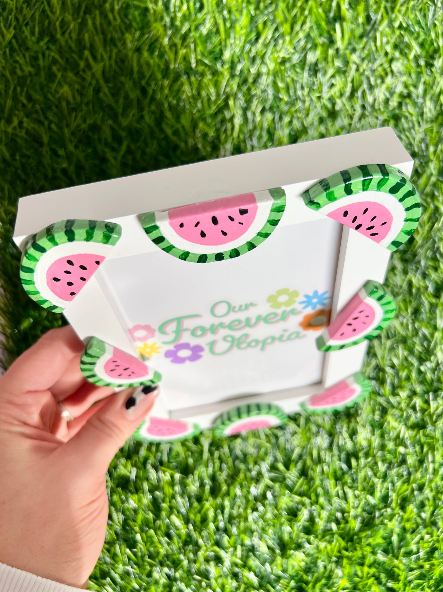 Watermelon Photo Frame Fruit Colourful Quirky Gift Home Decor Best Friend