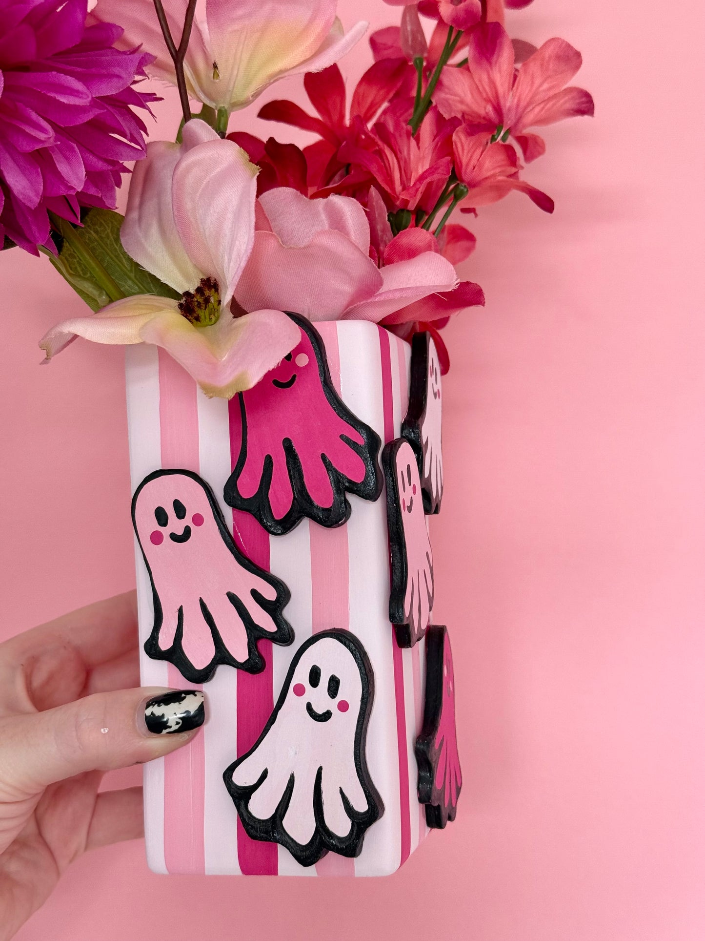 Pink Luna Ghost Ceramic Vase