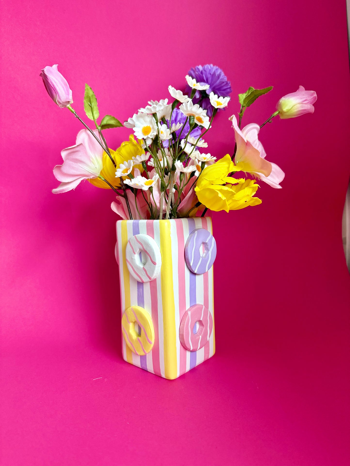 Iced Ring Ceramic Vase