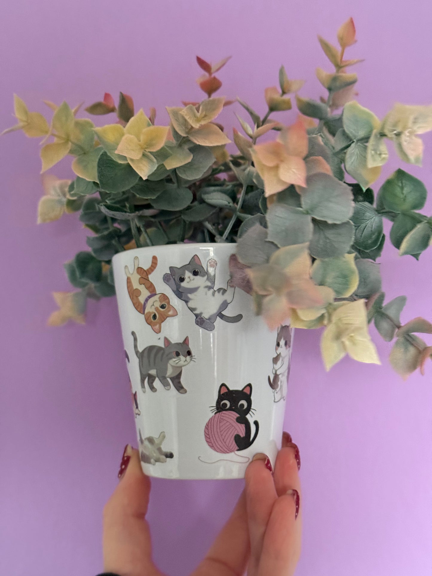 Cute Cats Plant Pot