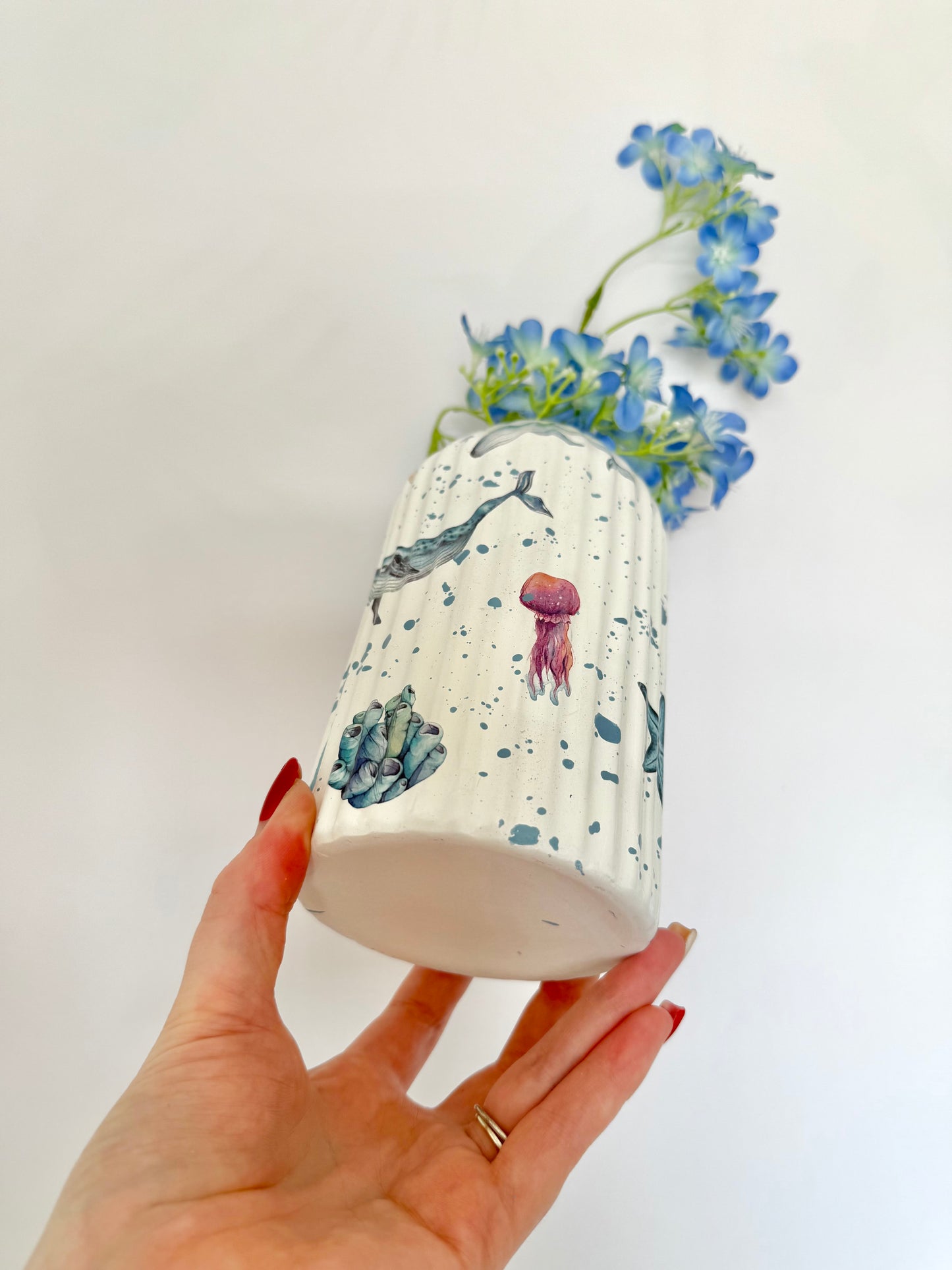 Sea life Ceramic Vase