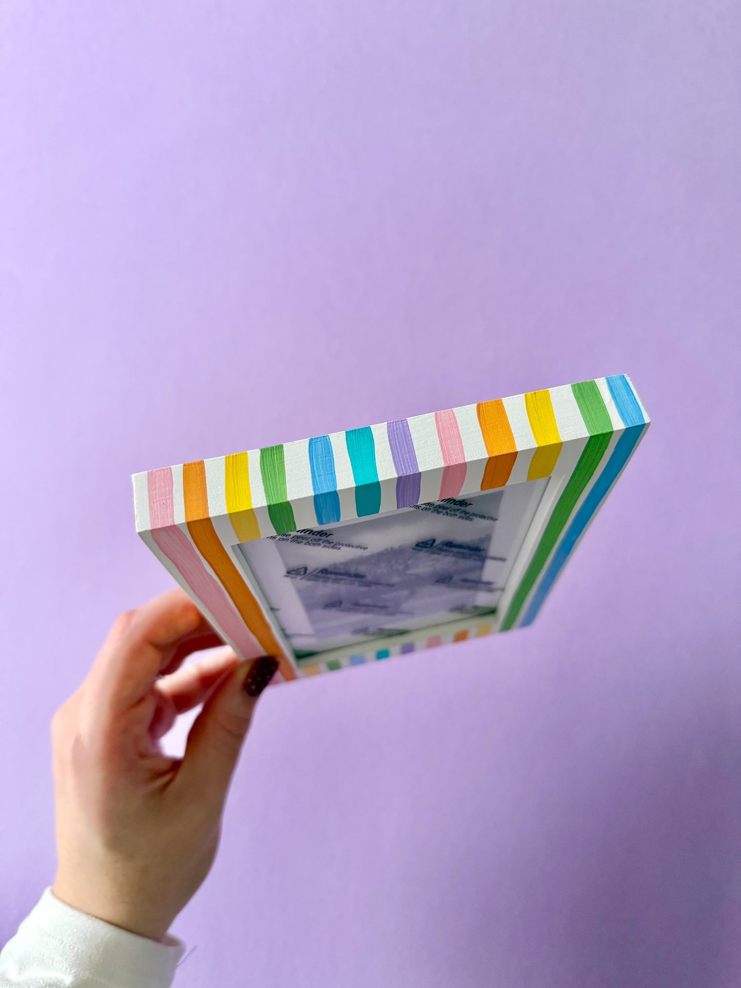 Rainbow Stripe Photo Frame