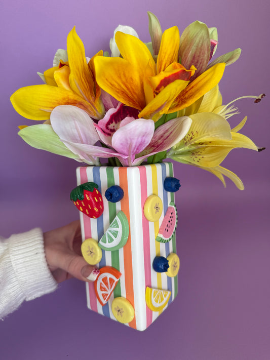 Fruit Smoothie Ceramic Vase