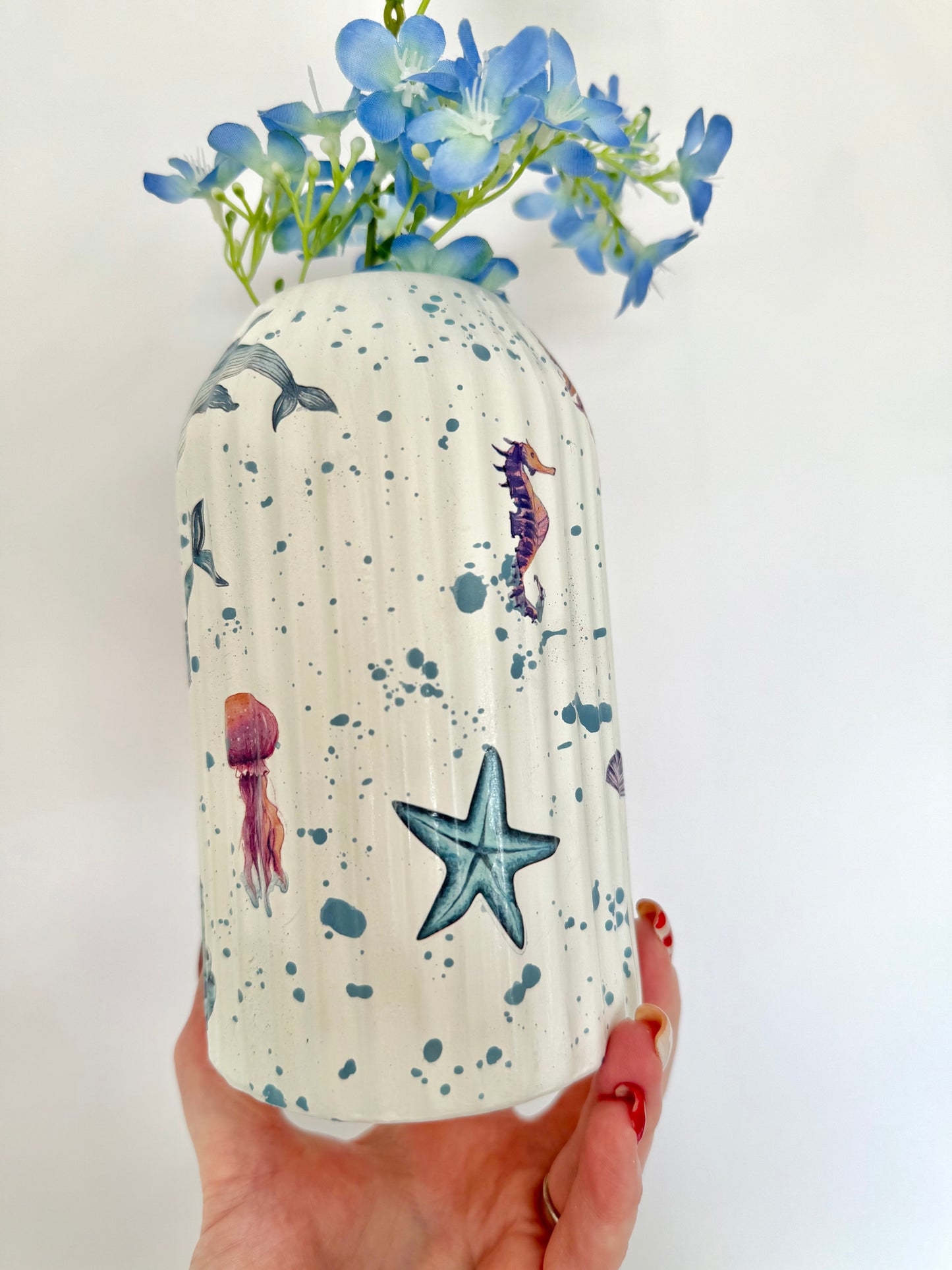 Sea life Ceramic Vase