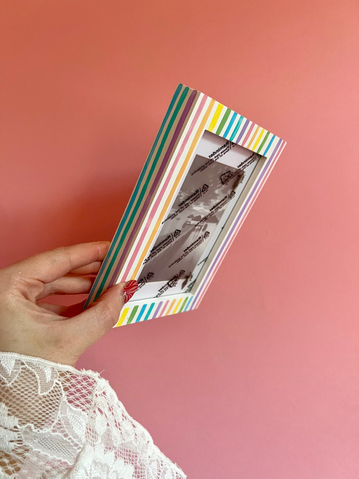 Rainbow Stripe Photo Frame