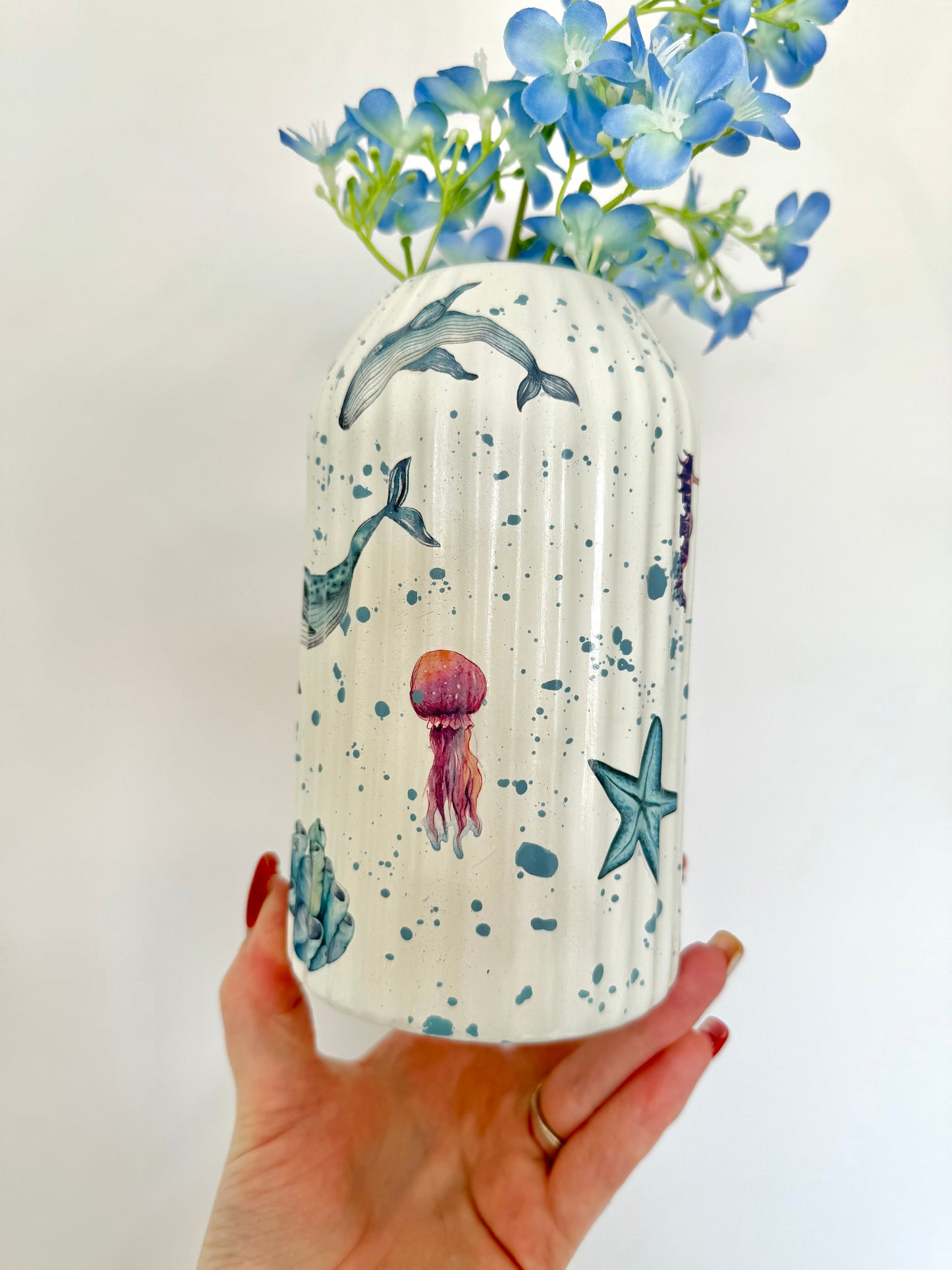 Sea life Ceramic Vase