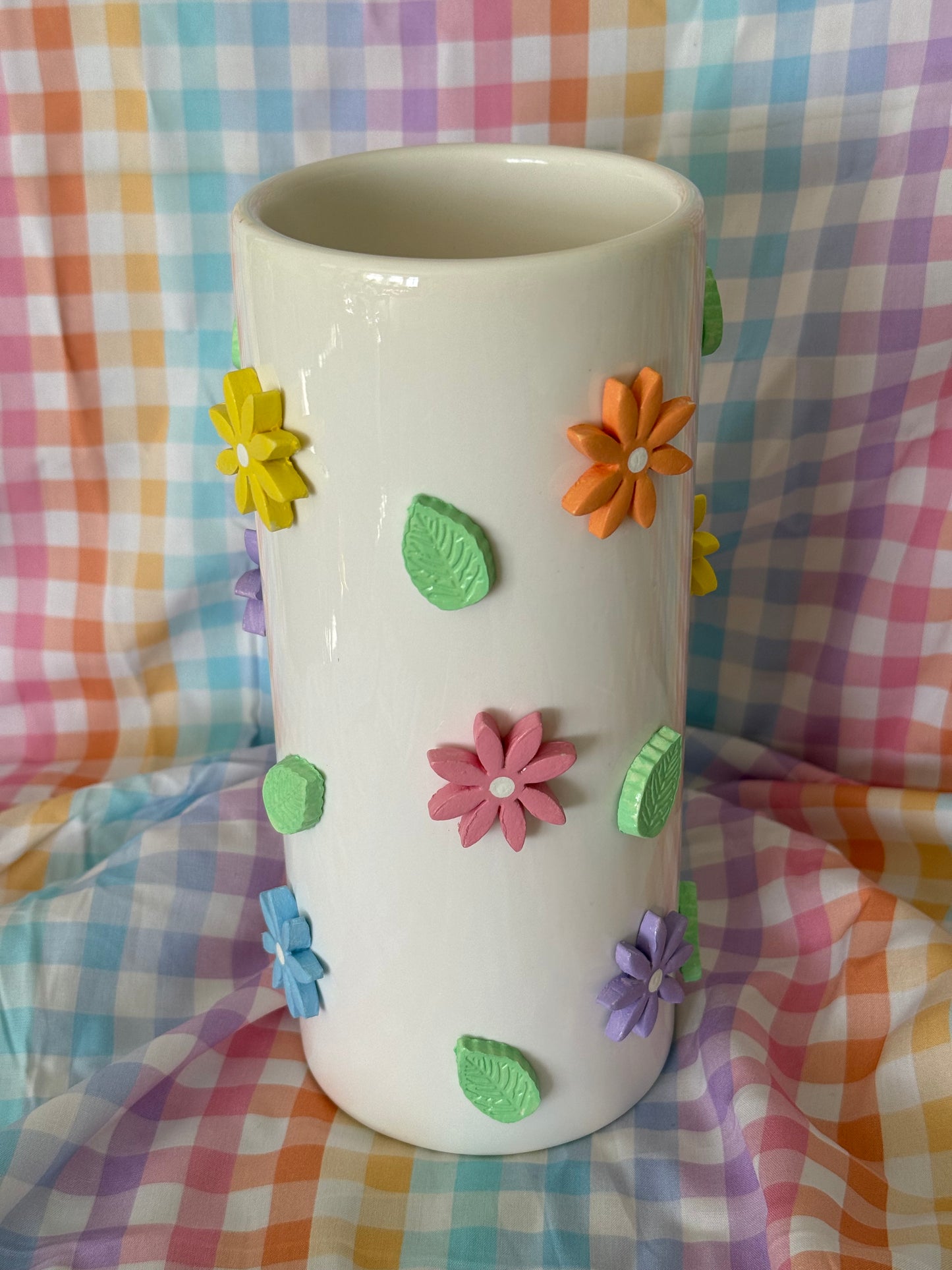 Grandma’s Garden Tall Ceramic Vase