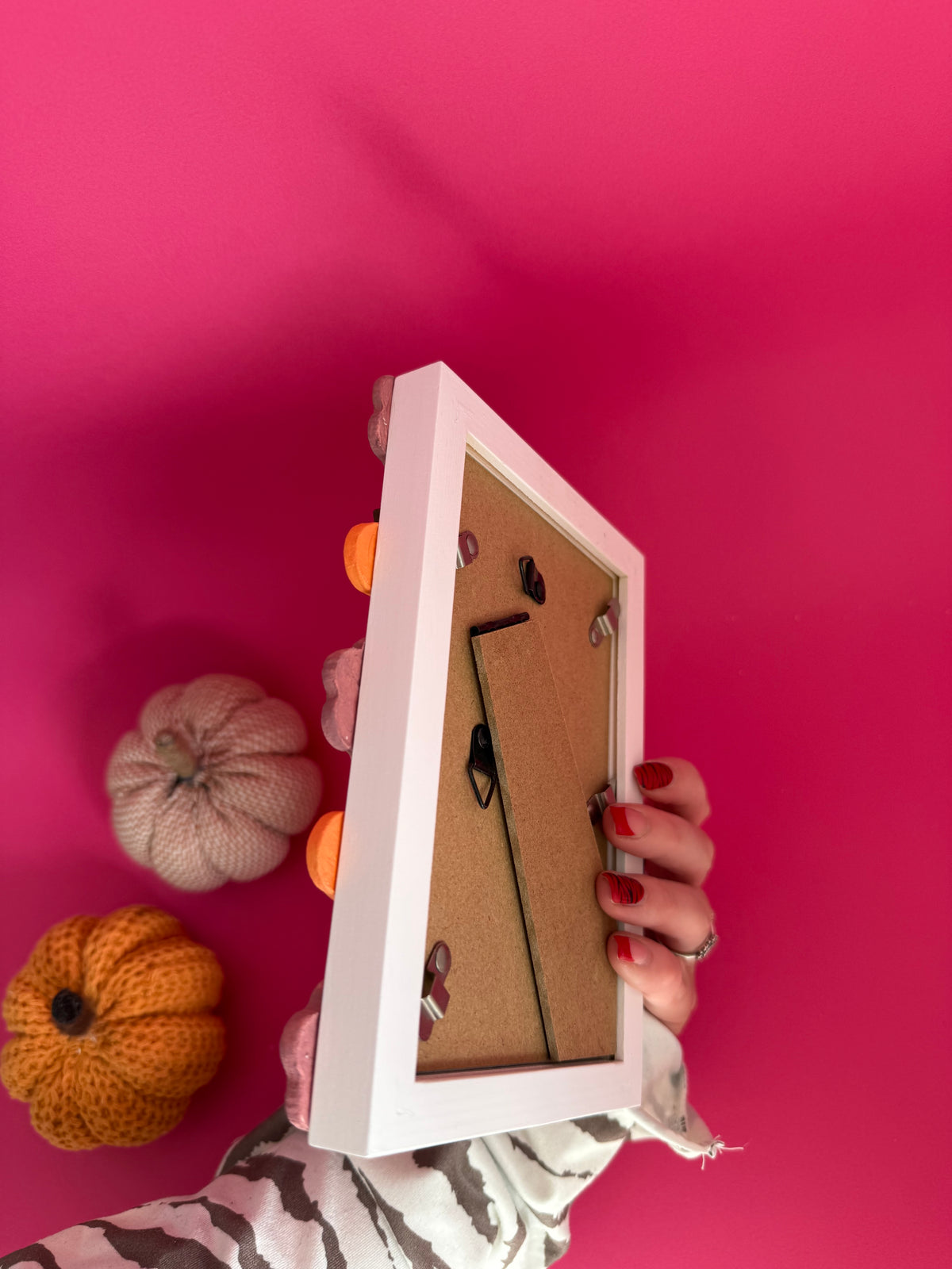 Floral Pumpkins Photo Frame