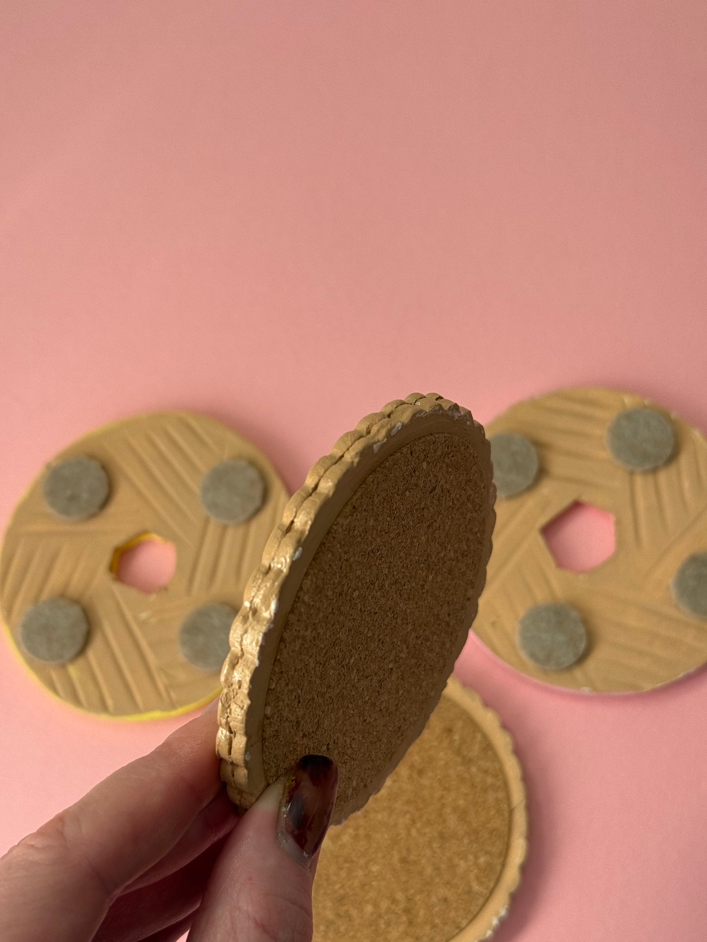 MADE TO ORDER Biscuit Coaster Handmade