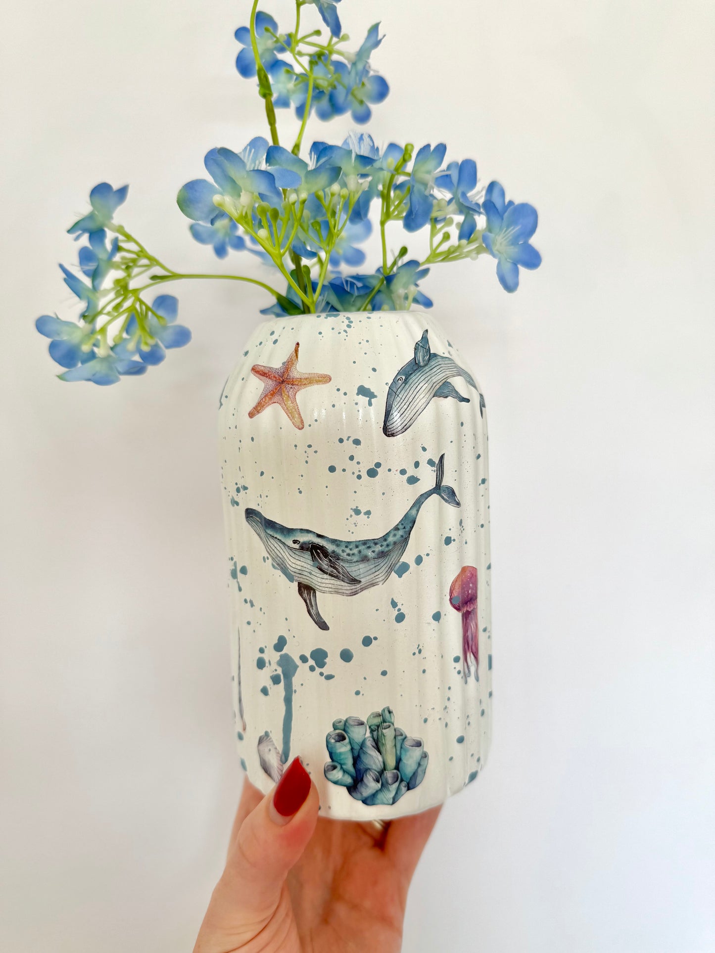 Sea life Ceramic Vase