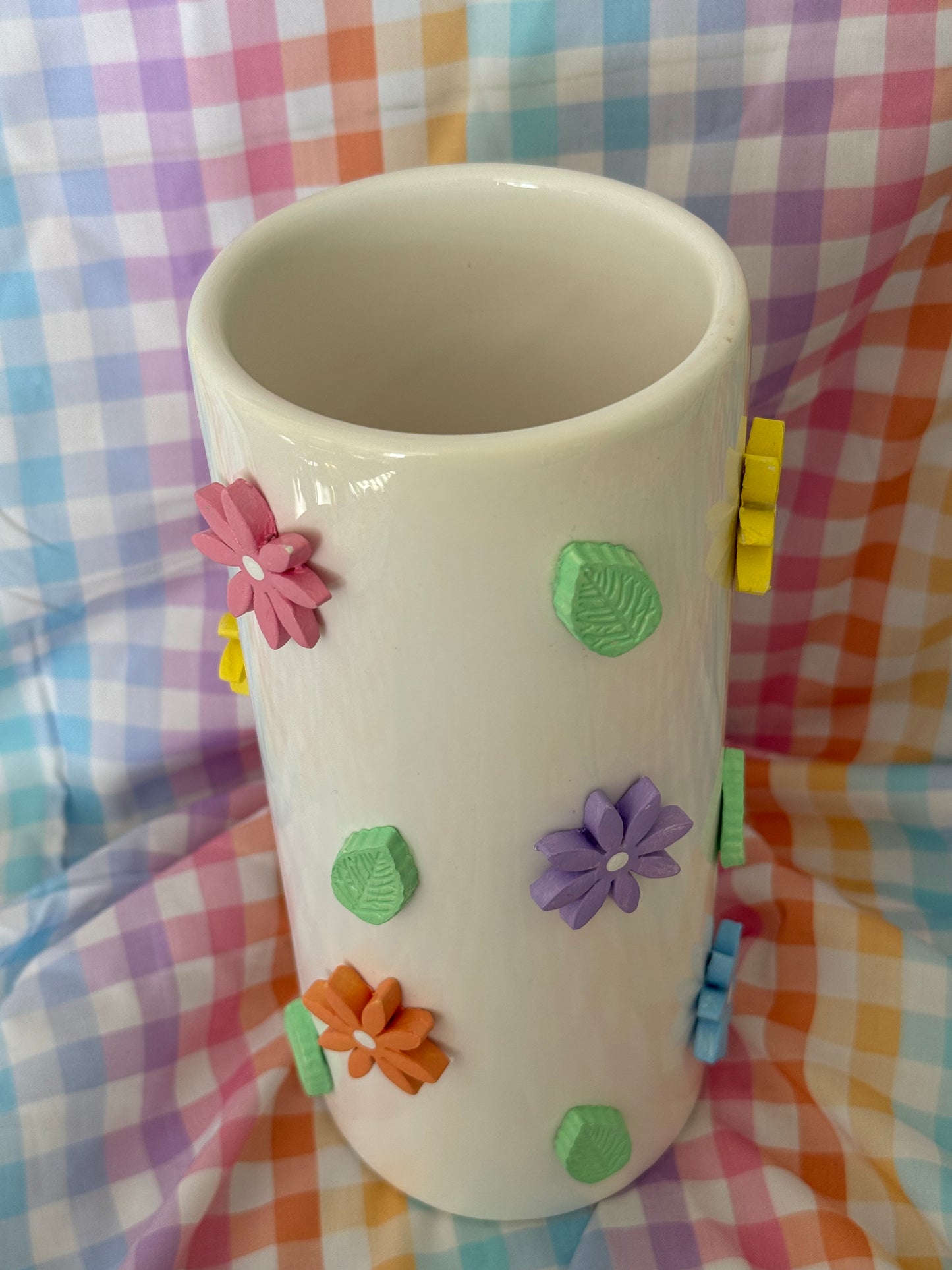 Grandma’s Garden Tall Ceramic Vase