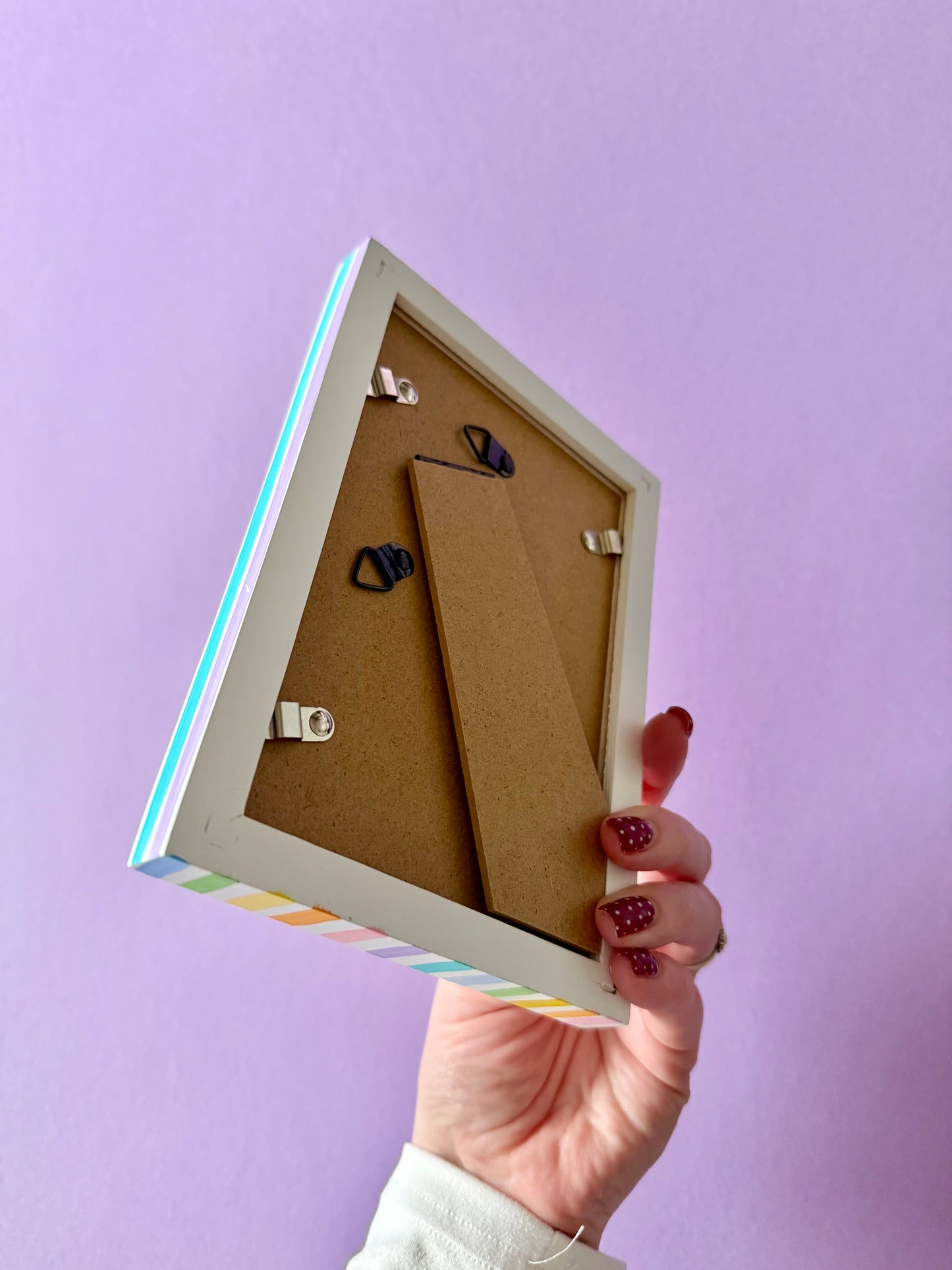 Rainbow Stripe Photo Frame