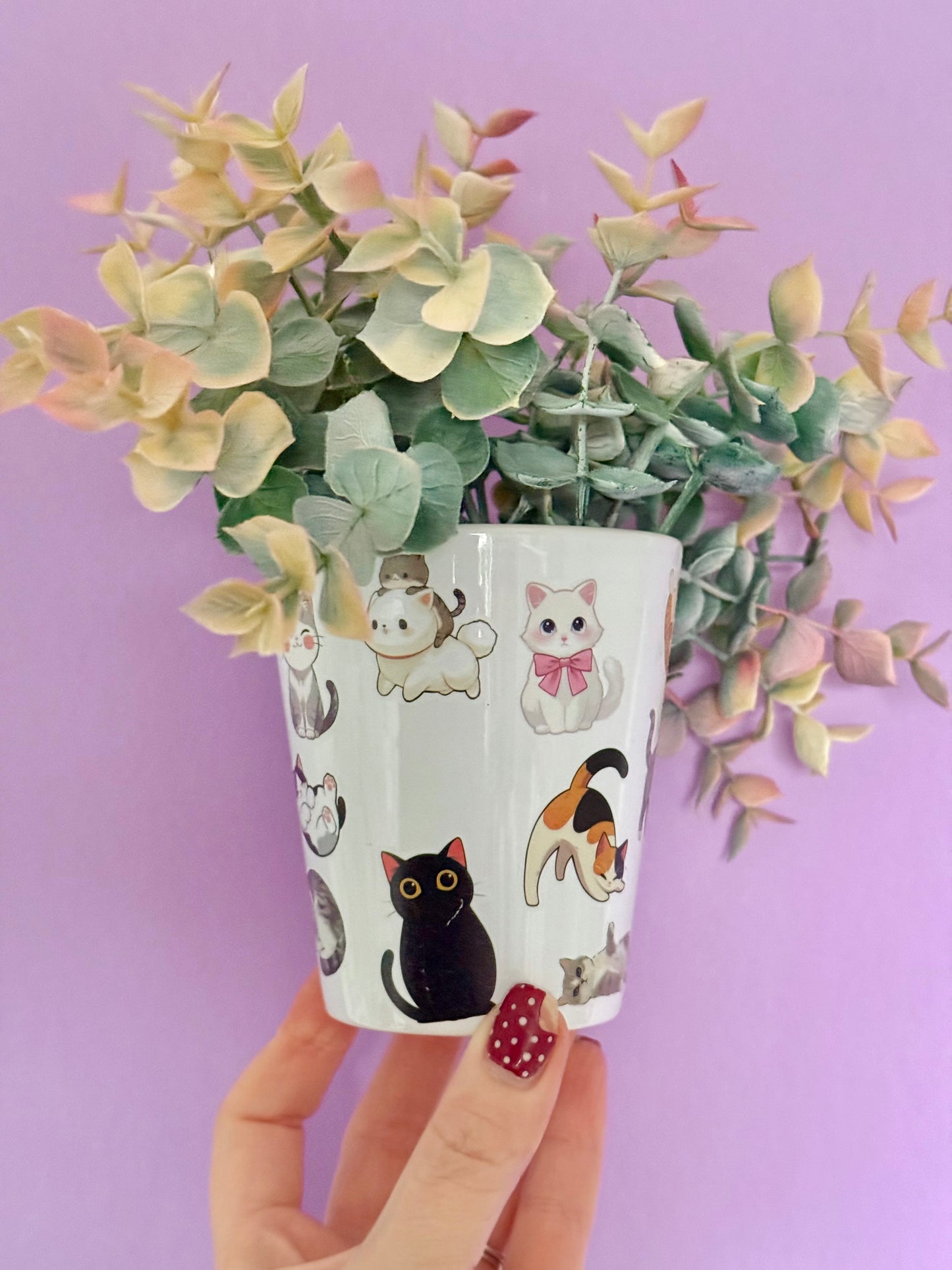 Cute Cats Plant Pot