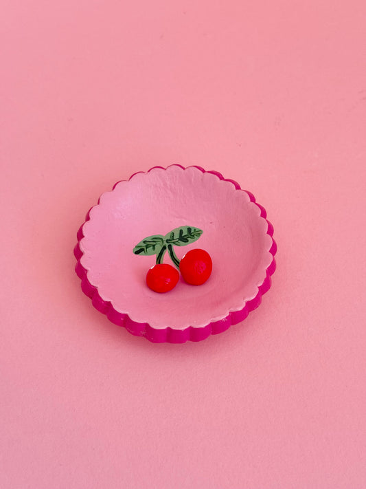 Cherry Ring Dish Handmade