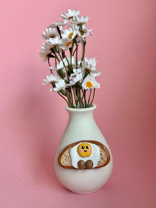 Egg on Sourdough Toast Buddy Vase
