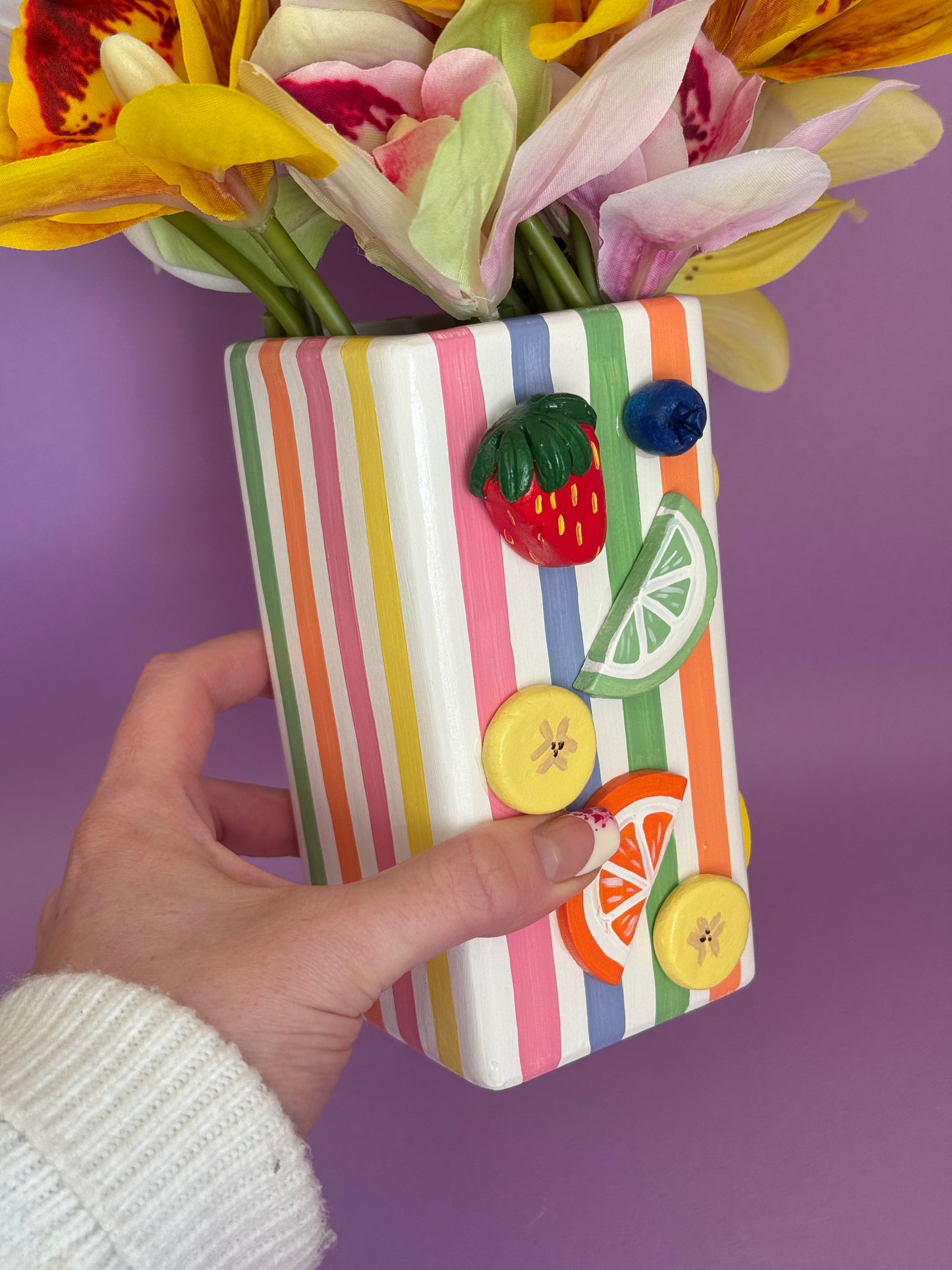 Fruit Smoothie Ceramic Vase