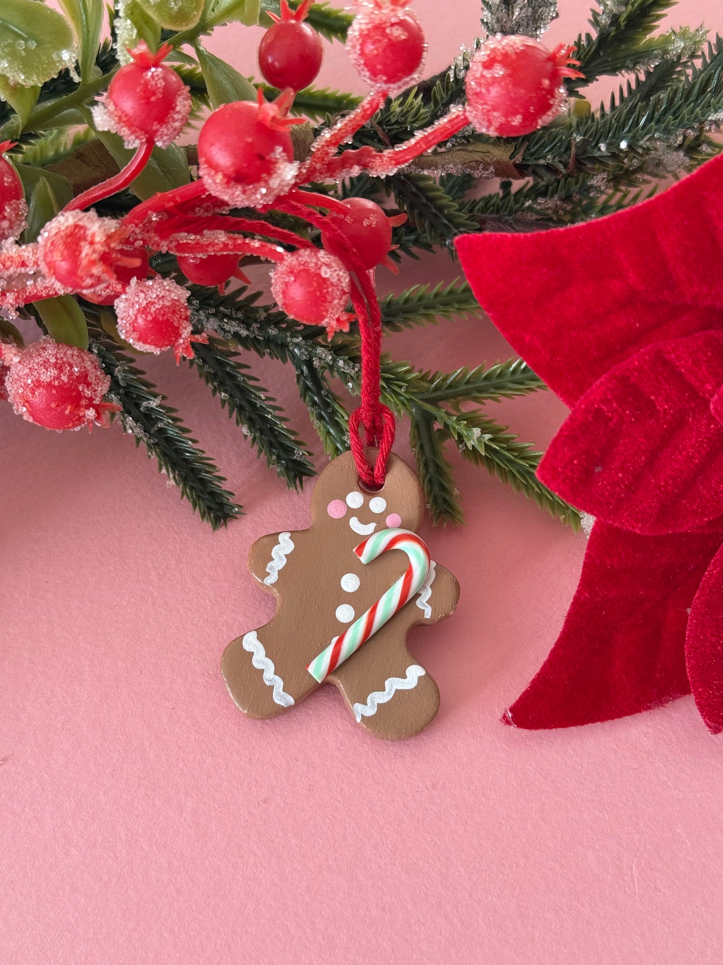 Candy Cane Gingerbread Tree Decorations Baubles 1pcs RANDOM