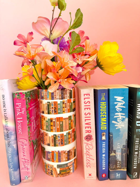 Cosy Library Book Vase Tall Ceramic Vase