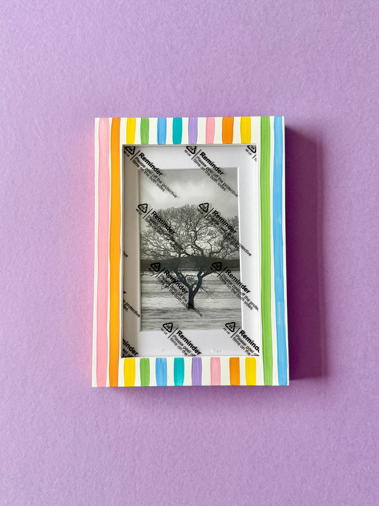 Rainbow Stripe Photo Frame