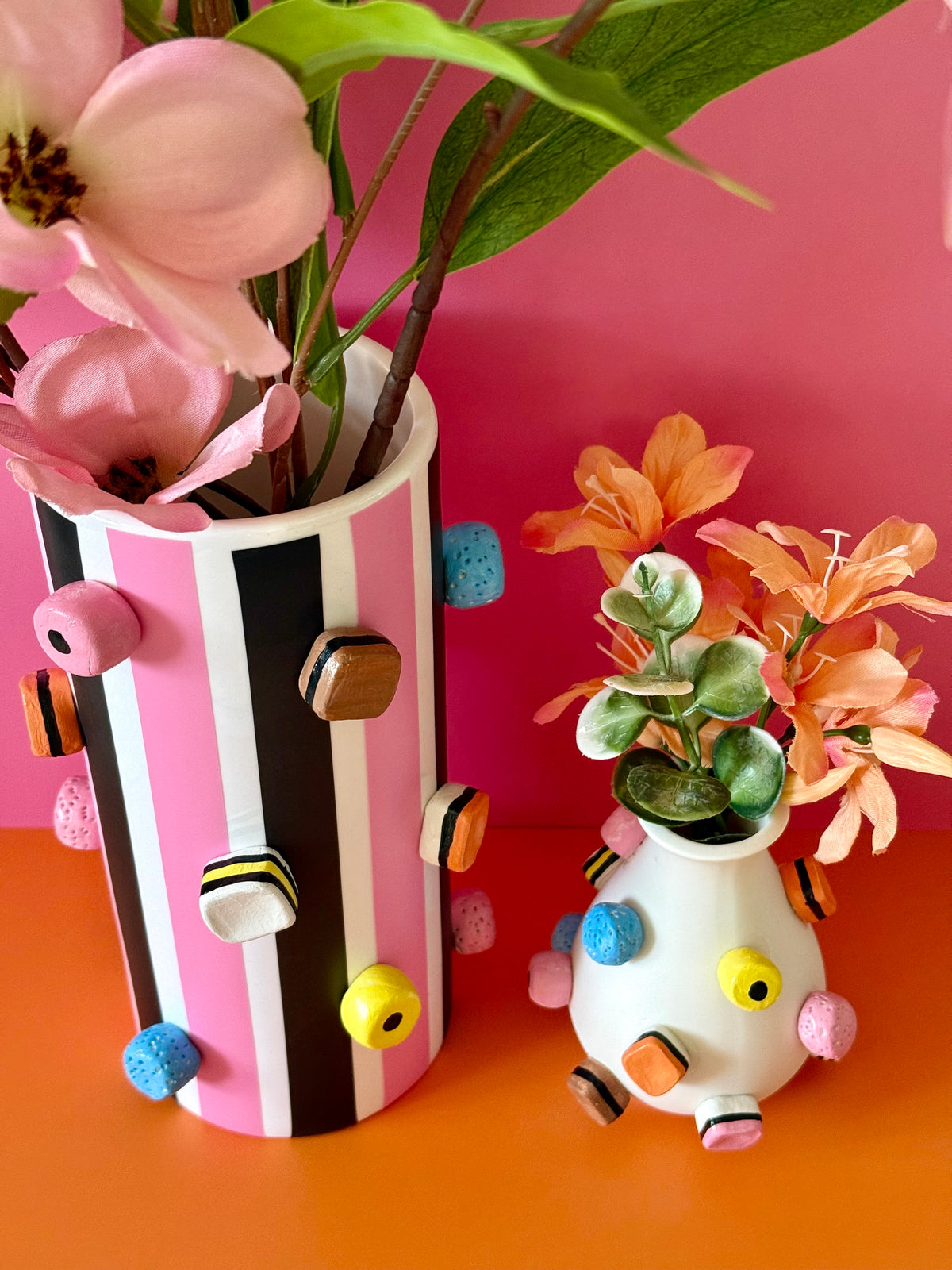 Retro Sweet Tall Ceramic Vase