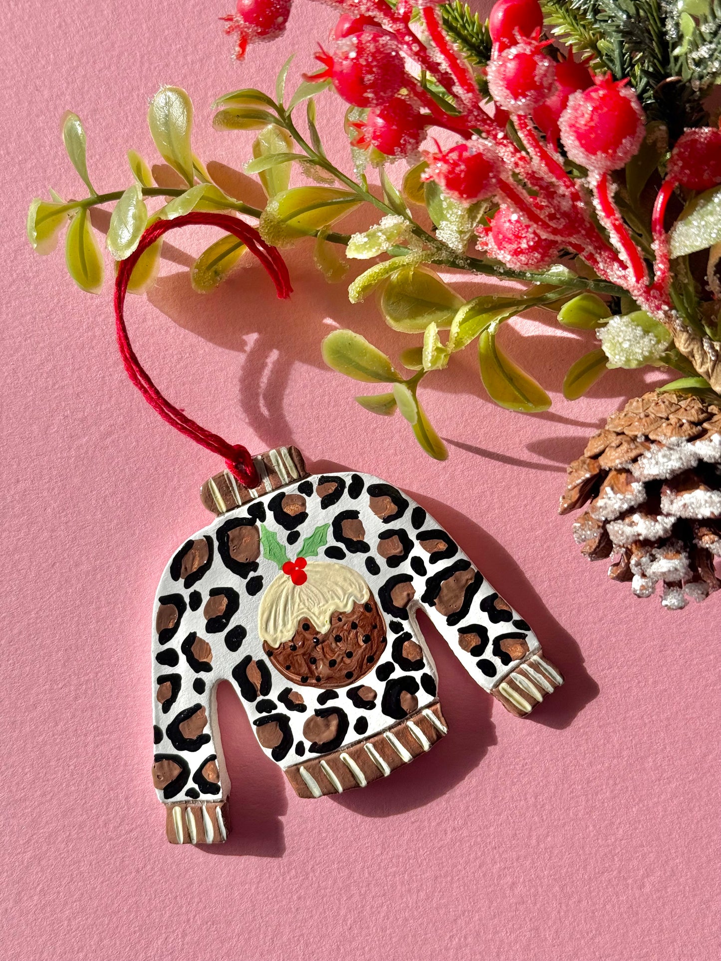 Christmas Pudding Jumper Tree Decoration