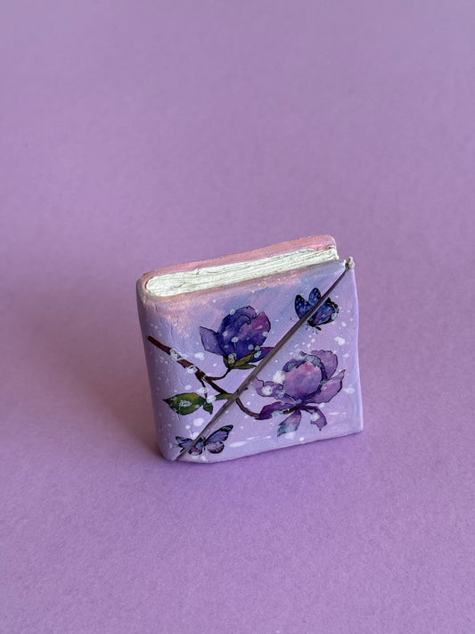 Lilac Flower Book Photo Holder