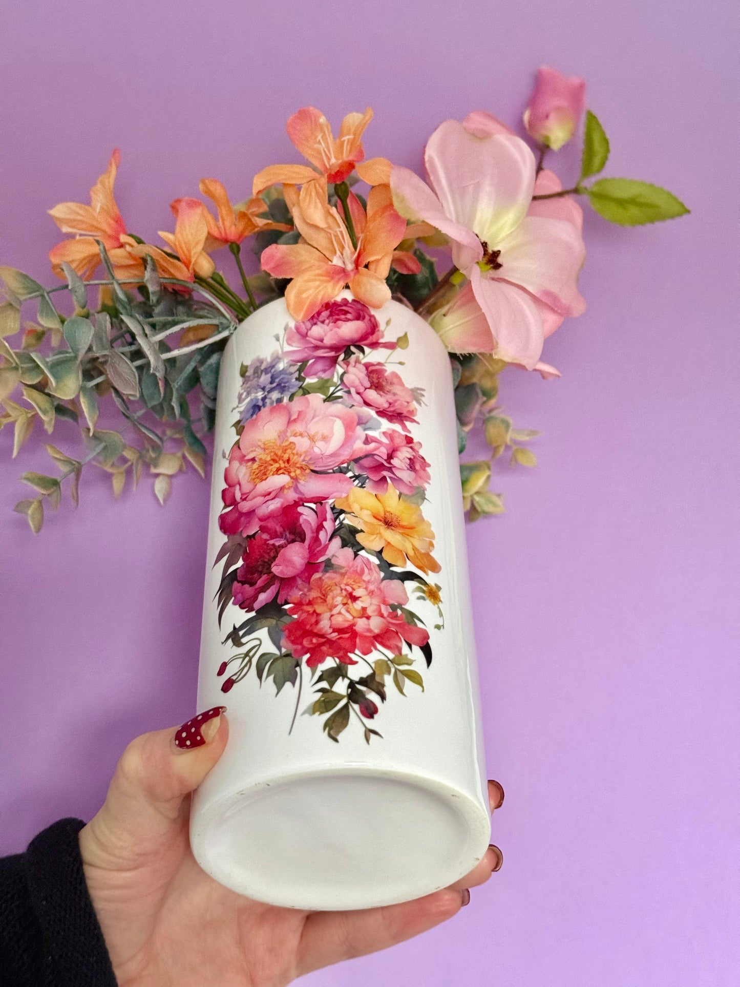 Colourful Flower Ceramic Vase