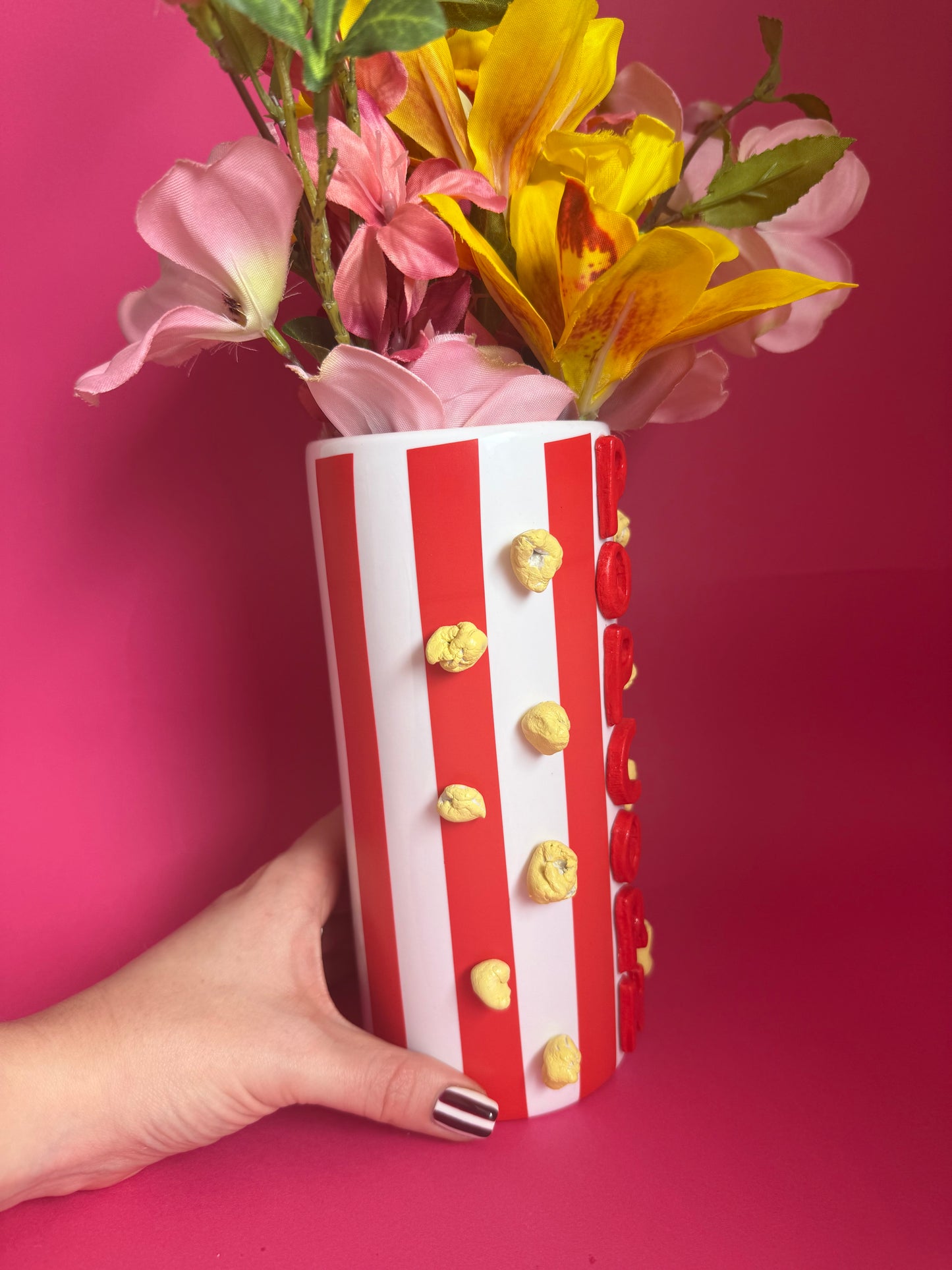 Popcorn Ceramic Vase