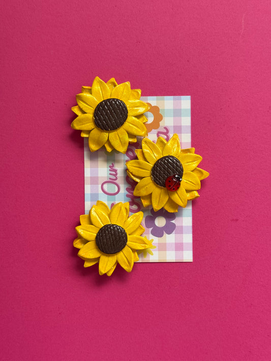 Sunflower Magnets Set of 3