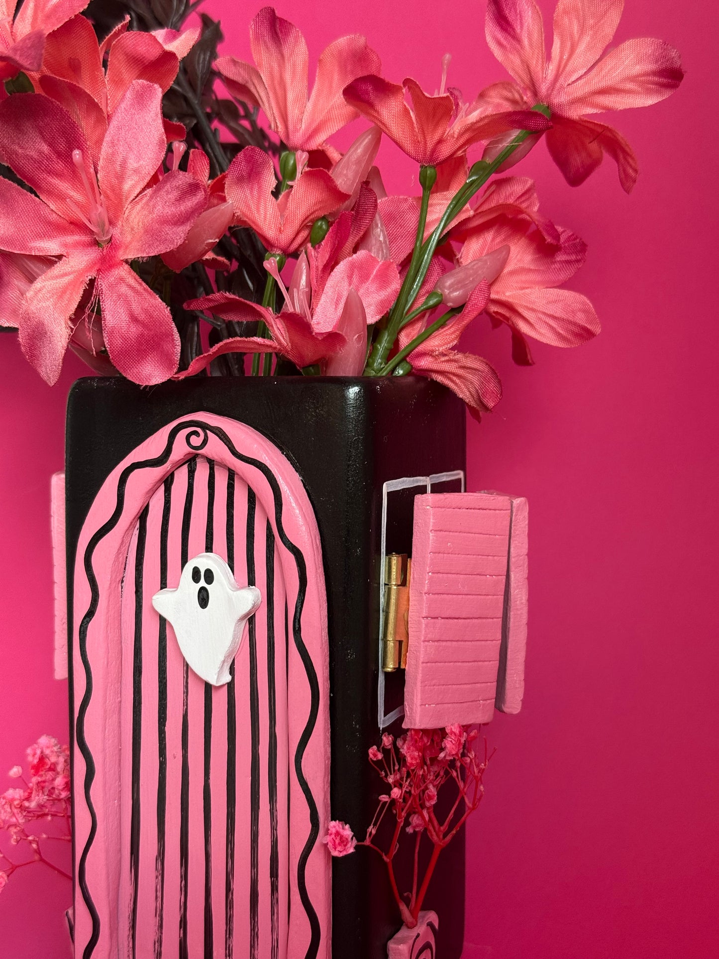 Ghost House Ceramic Vase