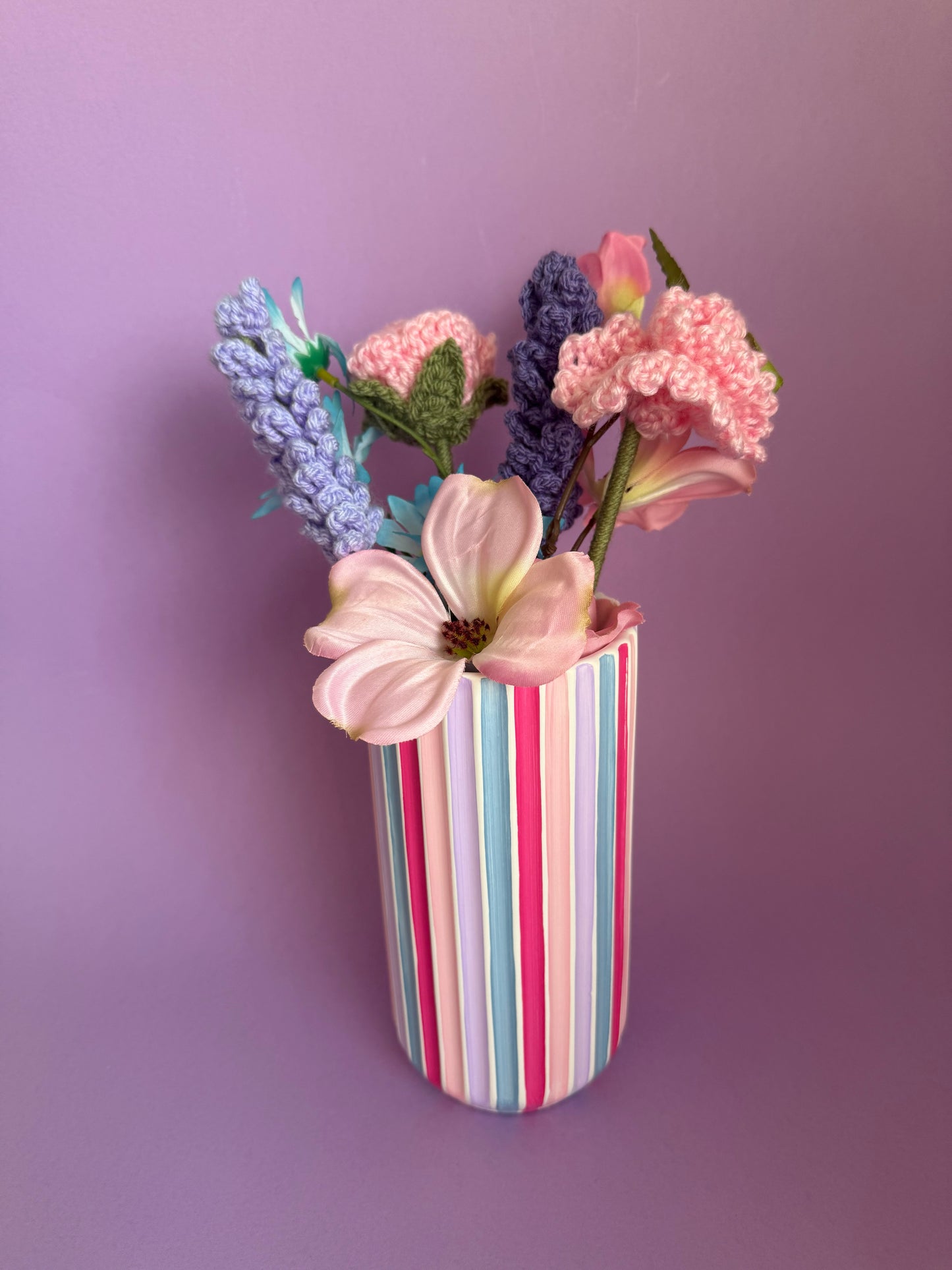 Enchanted Stripe Ceramic Vase