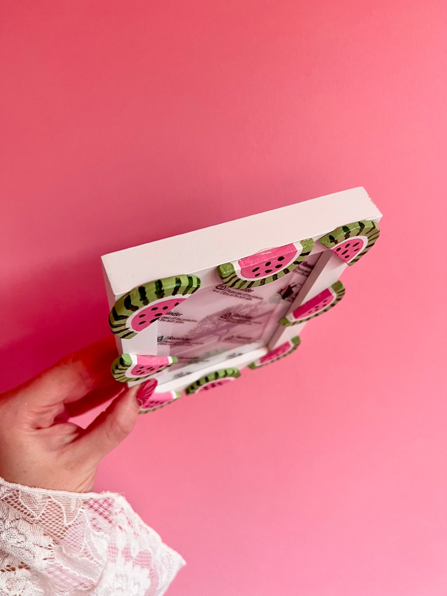 Watermelon Photo Frame Fruit Colourful Quirky Gift Home Decor Best Friend