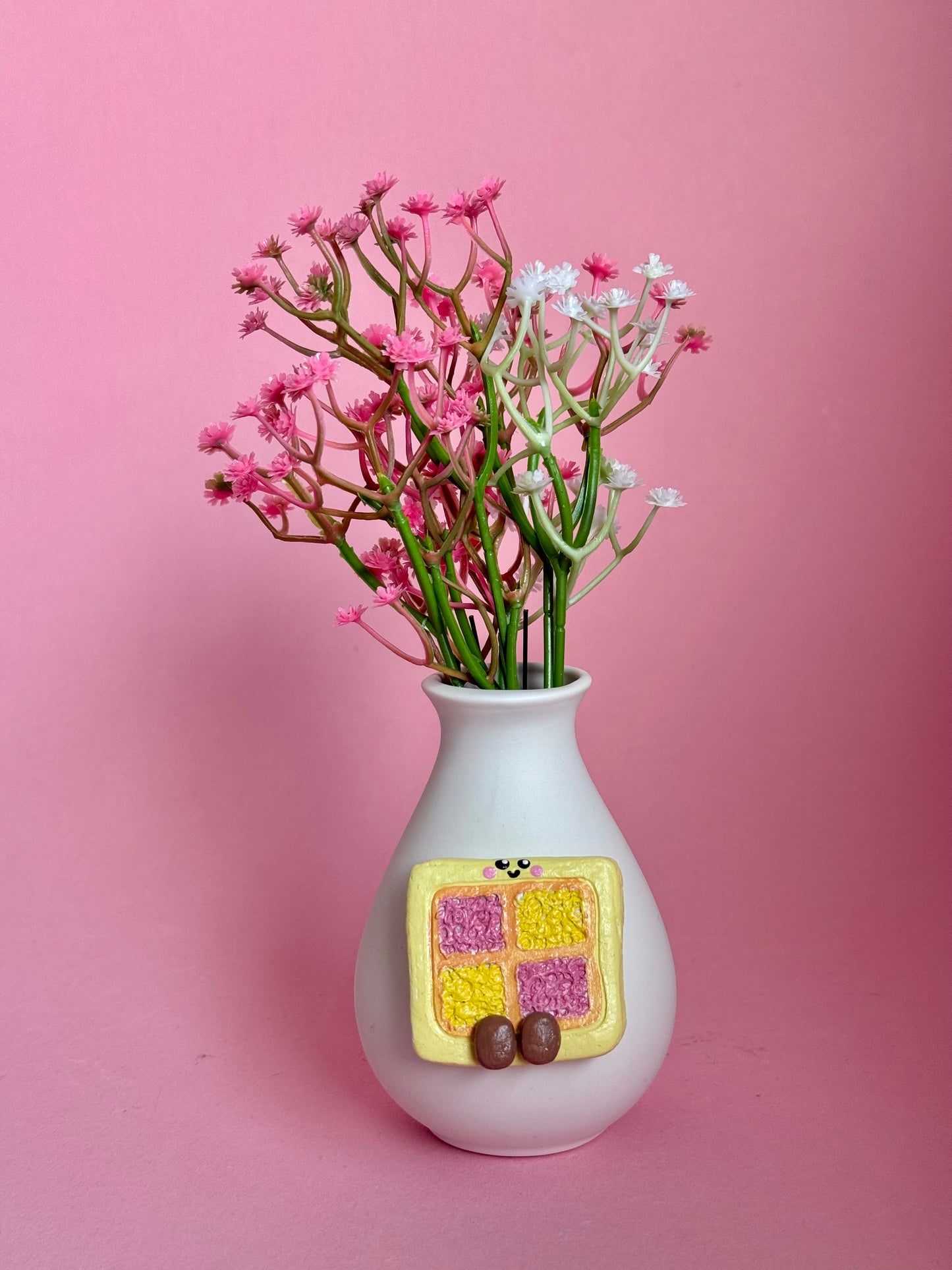 Battenberg Cake Bud Vase