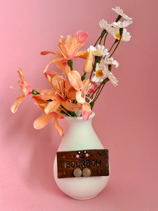 Bourbon Biscuit Bud Vase